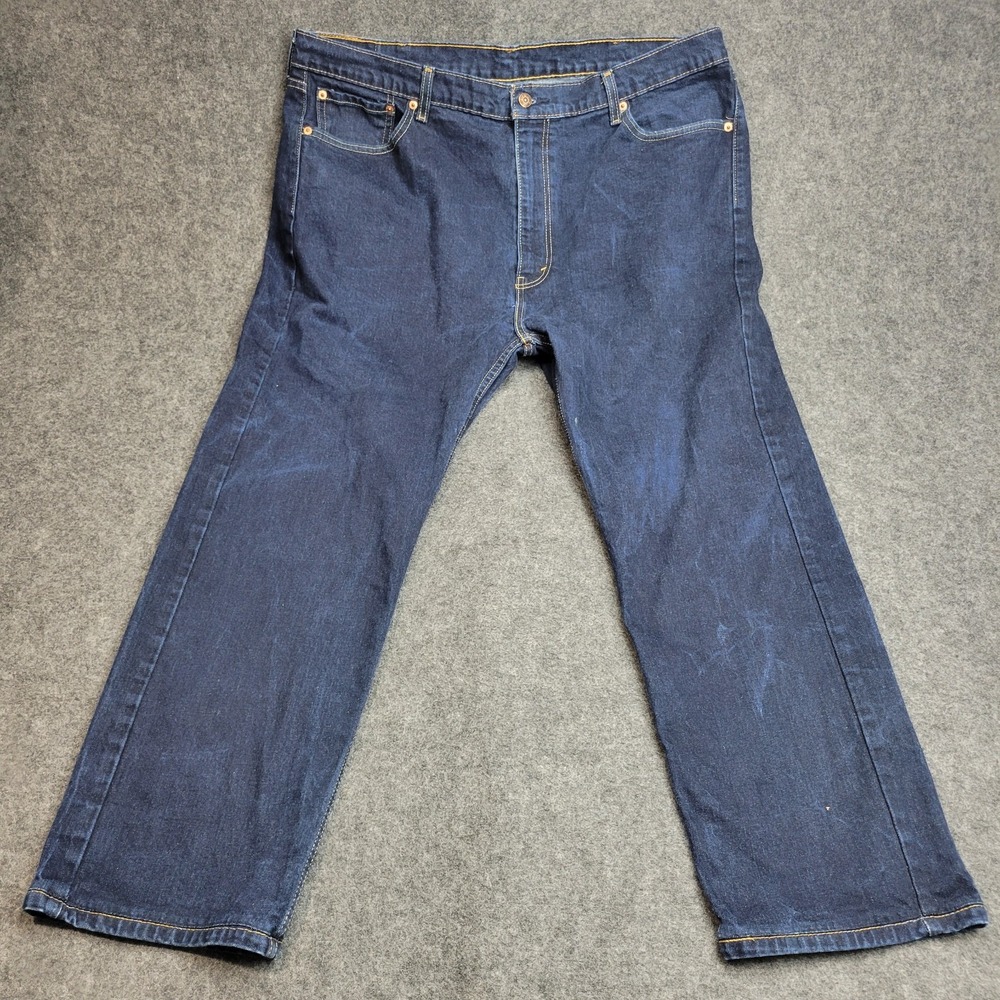 Levis 505 Jeans Mens 42x30 Blue Denim Red Tab Y2k Streetwear Americana Weekend - Picture 2 of 12